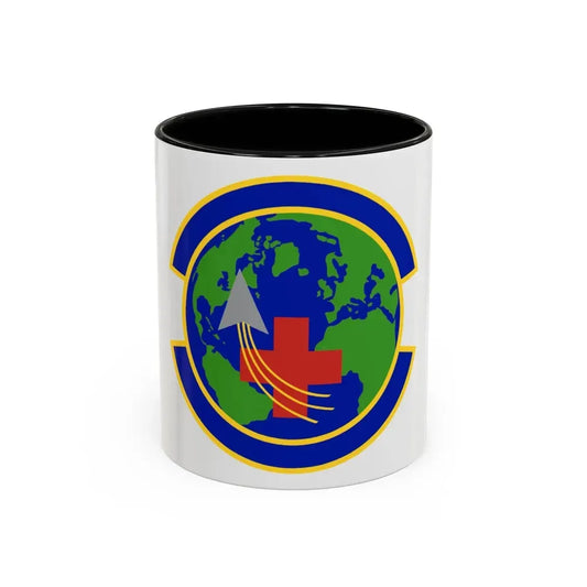 48 Operational Medical Readiness Squadron USAFE (U.S. Air Force) Accent Coffee Mug 11oz Black - Go Mug Yourself
