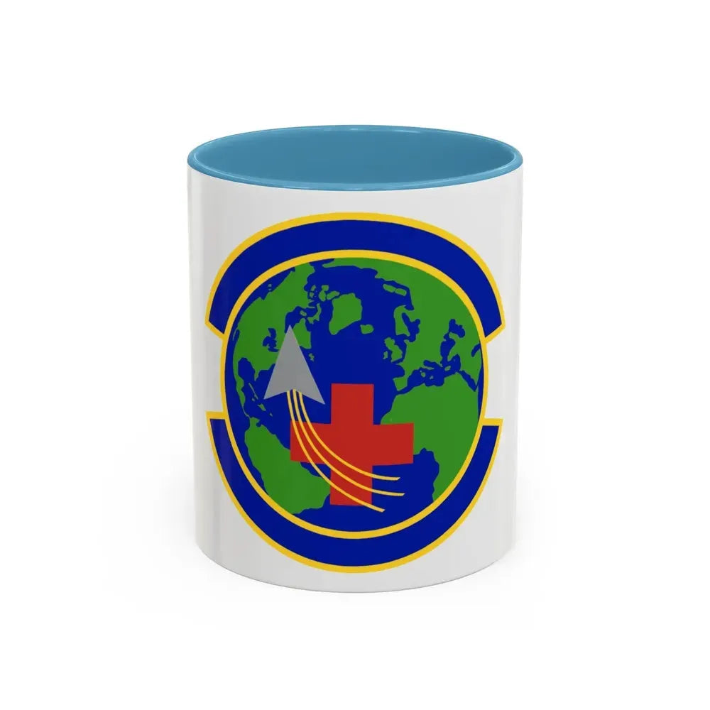 48 Operational Medical Readiness Squadron USAFE (U.S. Air Force) Accent Coffee Mug 11oz Light Blue - Go Mug Yourself
