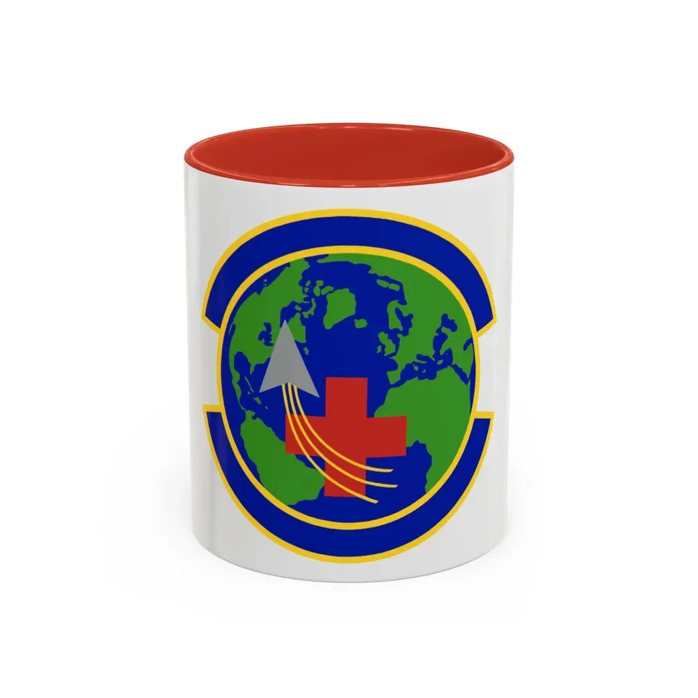 48 Operational Medical Readiness Squadron USAFE (U.S. Air Force) Accent Coffee Mug 11oz Red - Go Mug Yourself