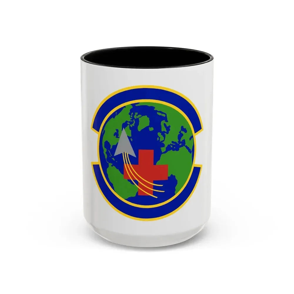 48 Operational Medical Readiness Squadron USAFE (U.S. Air Force) Accent Coffee Mug 15oz Black - Go Mug Yourself