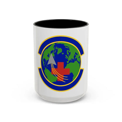 48 Operational Medical Readiness Squadron USAFE (U.S. Air Force) Accent Coffee Mug 15oz Black - Go Mug Yourself