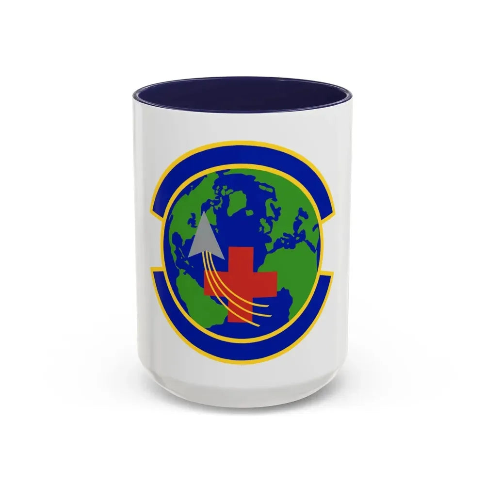 48 Operational Medical Readiness Squadron USAFE (U.S. Air Force) Accent Coffee Mug 15oz Navy - Go Mug Yourself