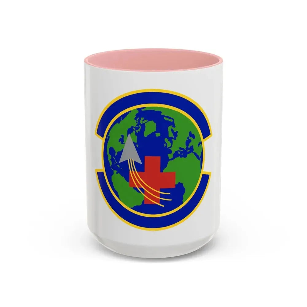 48 Operational Medical Readiness Squadron USAFE (U.S. Air Force) Accent Coffee Mug 15oz Pink - Go Mug Yourself