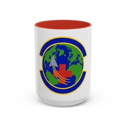 48 Operational Medical Readiness Squadron USAFE (U.S. Air Force) Accent Coffee Mug 15oz Red - Go Mug Yourself