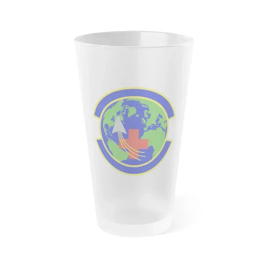 48 Operational Medical Readiness Squadron USAFE (U.S. Air Force) Frosted Pint Glass 16oz 16oz Frosted - Go Mug Yourself