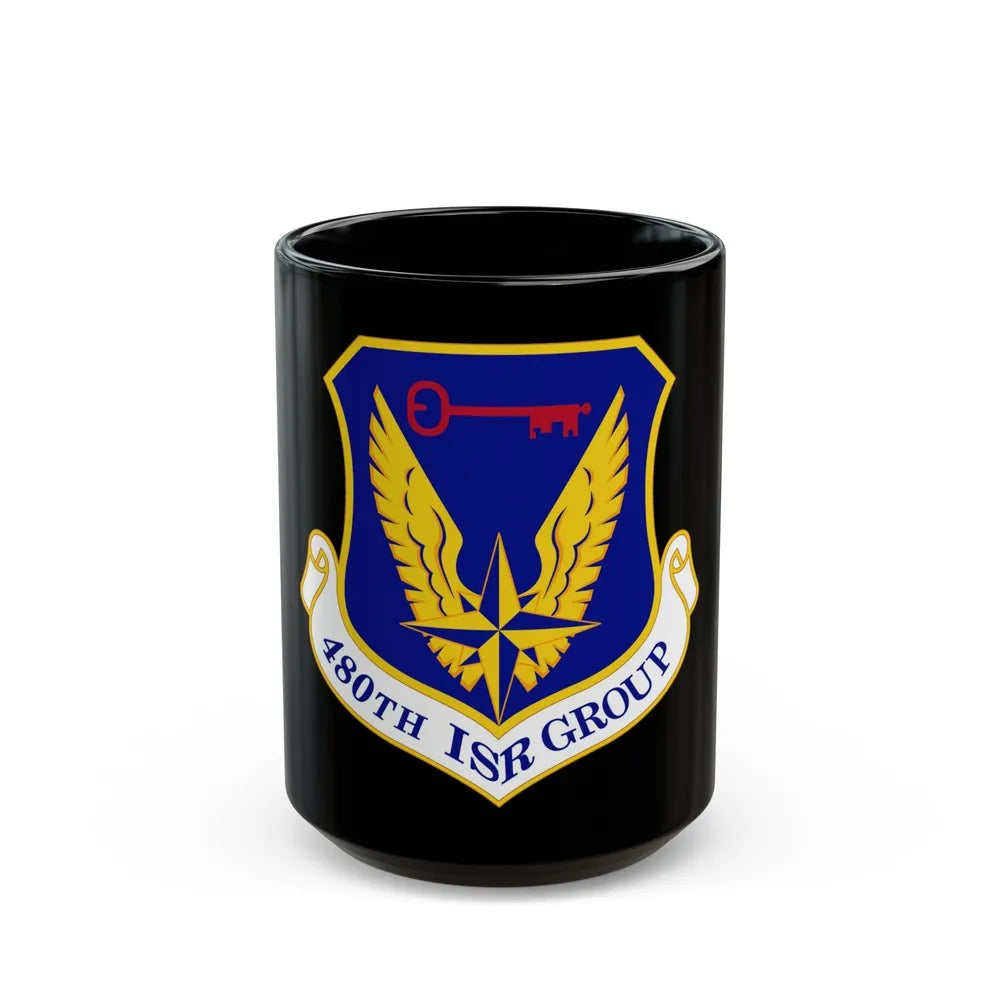 480 Intelligence Surveillance and Reconnaissance Group ACC (U.S. Air Force) Black Coffee Mug-15oz-Go Mug Yourself