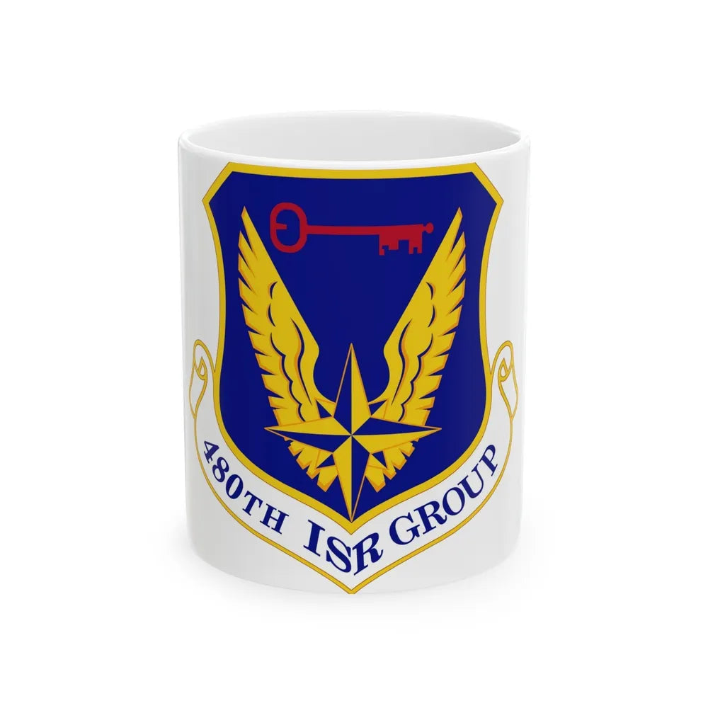 480 Intelligence Surveillance and Reconnaissance Group ACC (U.S. Air Force) White Coffee Mug-11oz-Go Mug Yourself