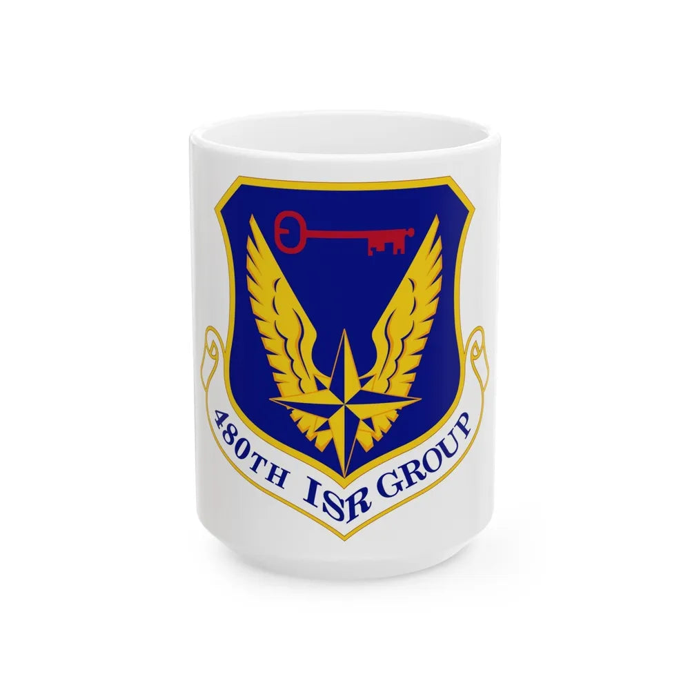 480 Intelligence Surveillance and Reconnaissance Group ACC (U.S. Air Force) White Coffee Mug-15oz-Go Mug Yourself