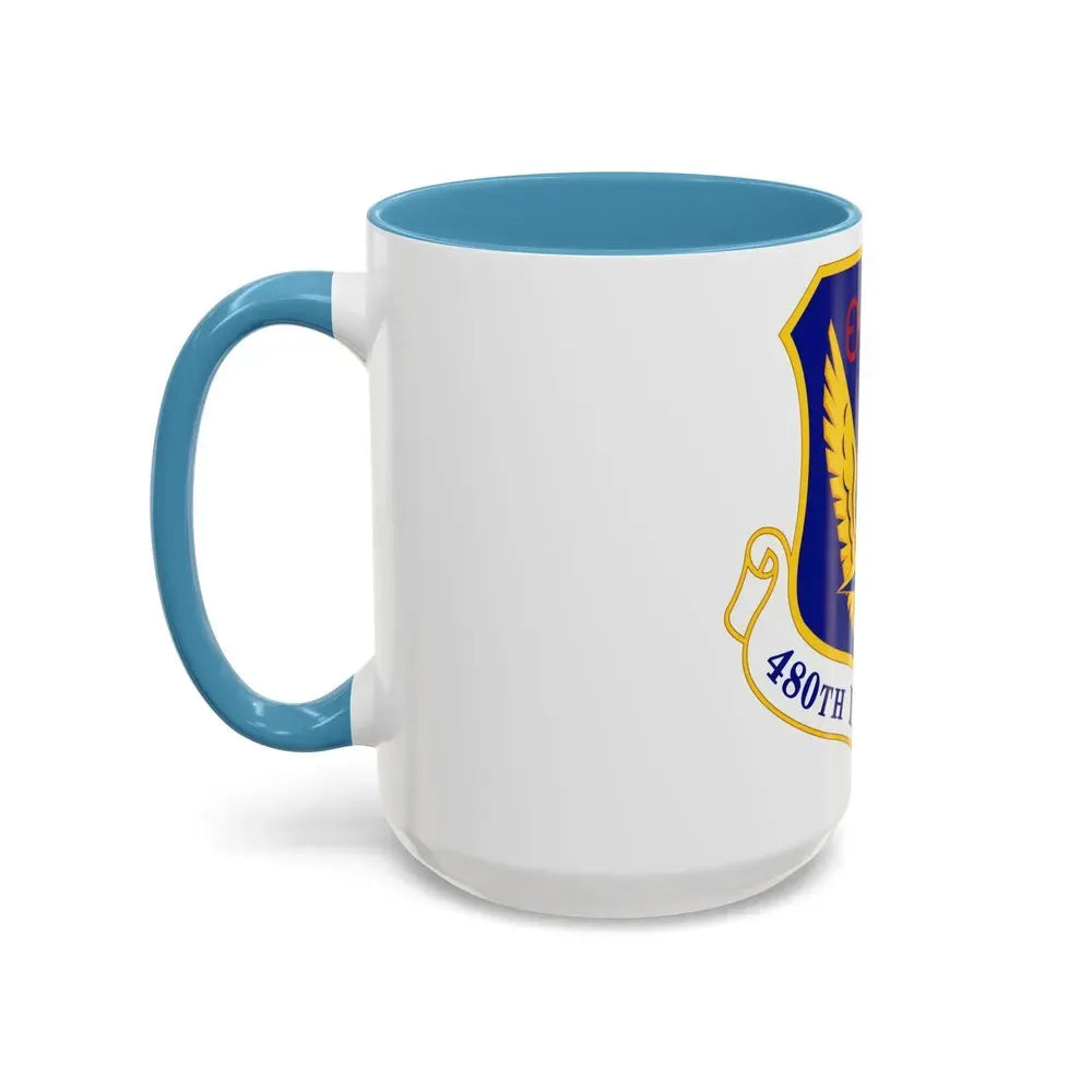480 Intelligence Surveillance and Reconnaissance Group ACC (U.S. Air Force) Accent Coffee Mug - Go Mug Yourself