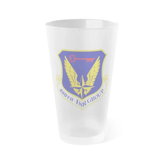 480 Intelligence Surveillance and Reconnaissance Group ACC (U.S. Air Force) Frosted Pint Glass 16oz 16oz Frosted - Go Mug Yourself