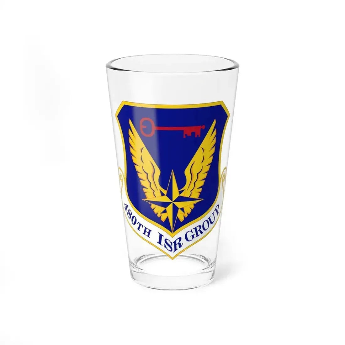 480 Intelligence Surveillance and Reconnaissance Group ACC (U.S. Air Force) Pint Glass 16oz 16oz - Go Mug Yourself