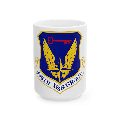 480 Intelligence Surveillance and Reconnaissance Group ACC (U.S. Air Force) White Coffee Mug 15oz - Go Mug Yourself