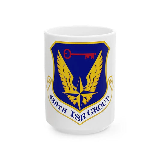 480 Intelligence Surveillance and Reconnaissance Group ACC (U.S. Air Force) White Coffee Mug 15oz - Go Mug Yourself
