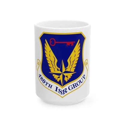 480 Intelligence Surveillance and Reconnaissance Group ACC (U.S. Air Force) White Coffee Mug 15oz - Go Mug Yourself