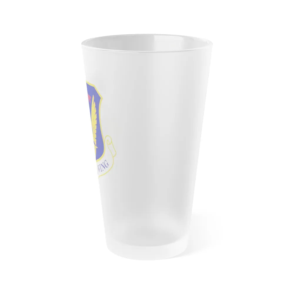 480 Intelligence Surveillance and Reconnaissance Wing ACC (U.S. Air Force) Frosted Pint Glass 16oz-Go Mug Yourself