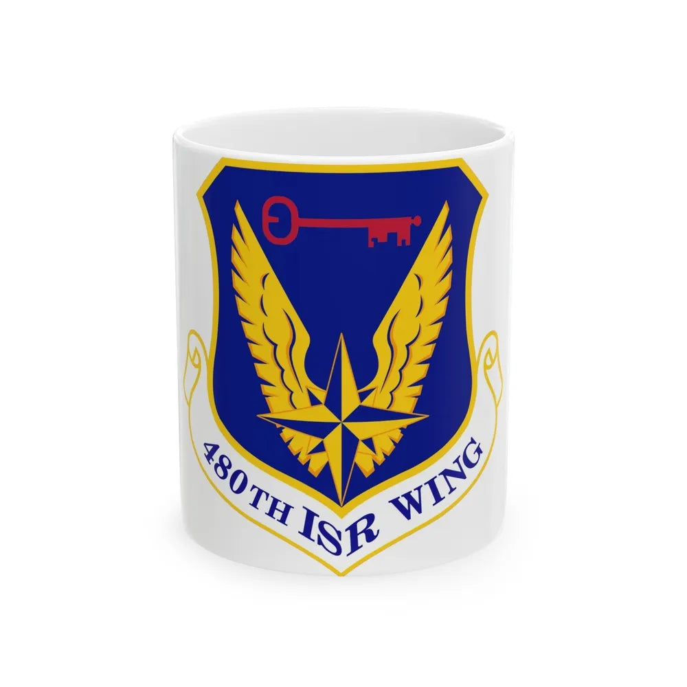 480 Intelligence Surveillance and Reconnaissance Wing ACC (U.S. Air Force) White Coffee Mug-11oz-Go Mug Yourself