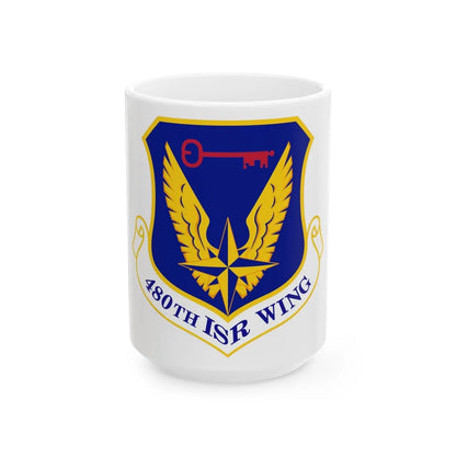 480 Intelligence Surveillance and Reconnaissance Wing ACC (U.S. Air Force) White Coffee Mug-15oz-Go Mug Yourself