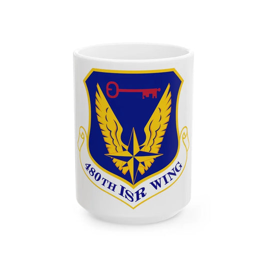 480 Intelligence Surveillance and Reconnaissance Wing ACC (U.S. Air Force) White Coffee Mug-15oz-Go Mug Yourself