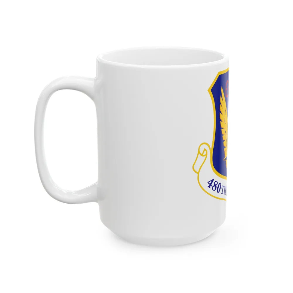 480 Intelligence Surveillance and Reconnaissance Wing ACC (U.S. Air Force) White Coffee Mug-Go Mug Yourself