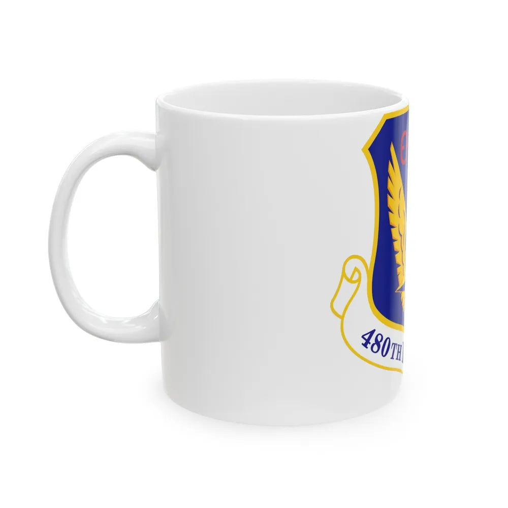 480 Intelligence Surveillance and Reconnaissance Wing ACC (U.S. Air Force) White Coffee Mug-Go Mug Yourself