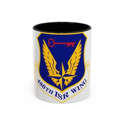 480 Intelligence Surveillance and Reconnaissance Wing ACC (U.S. Air Force) Accent Coffee Mug 11oz Black - Go Mug Yourself