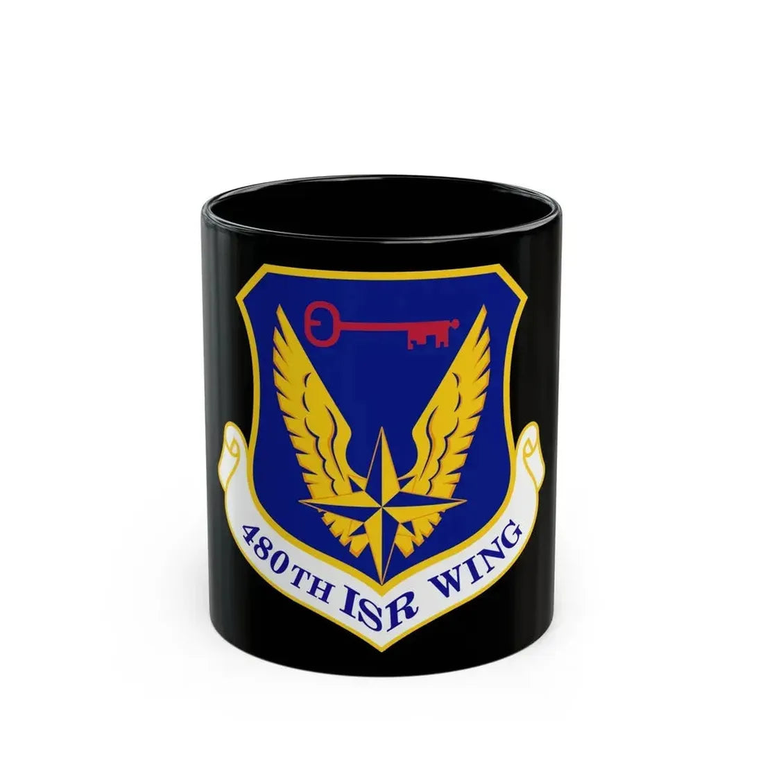 480 Intelligence Surveillance and Reconnaissance Wing ACC (U.S. Air Force) Black Coffee Mug 11oz - Go Mug Yourself