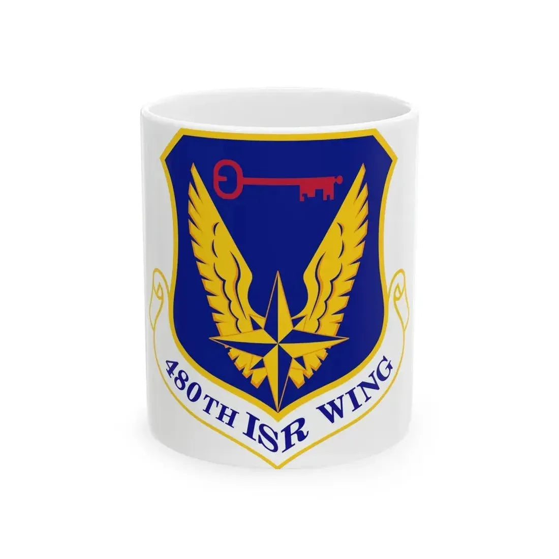 480 Intelligence Surveillance and Reconnaissance Wing ACC (U.S. Air Force) White Coffee Mug 11oz - Go Mug Yourself