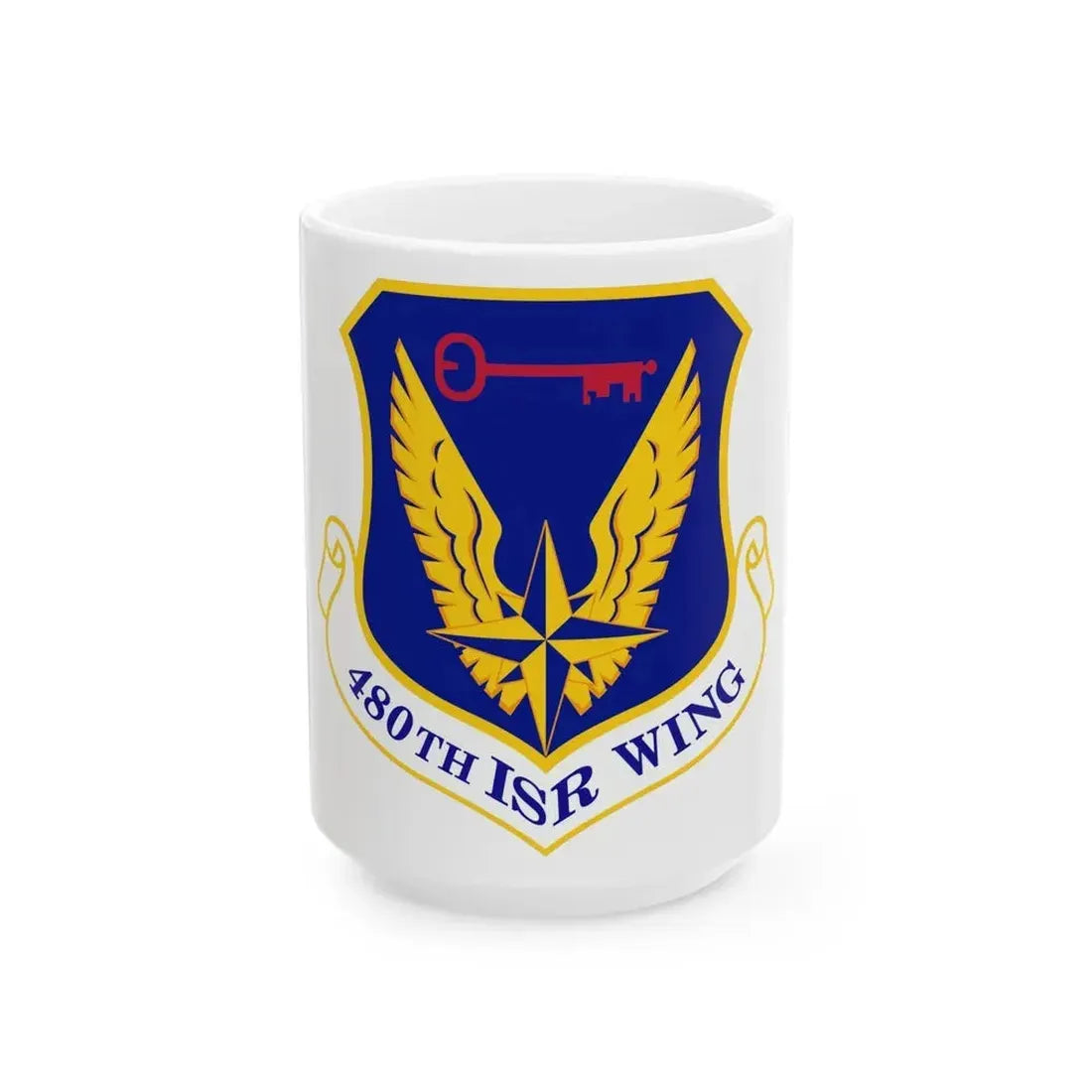 480 Intelligence Surveillance and Reconnaissance Wing ACC (U.S. Air Force) White Coffee Mug 15oz - Go Mug Yourself