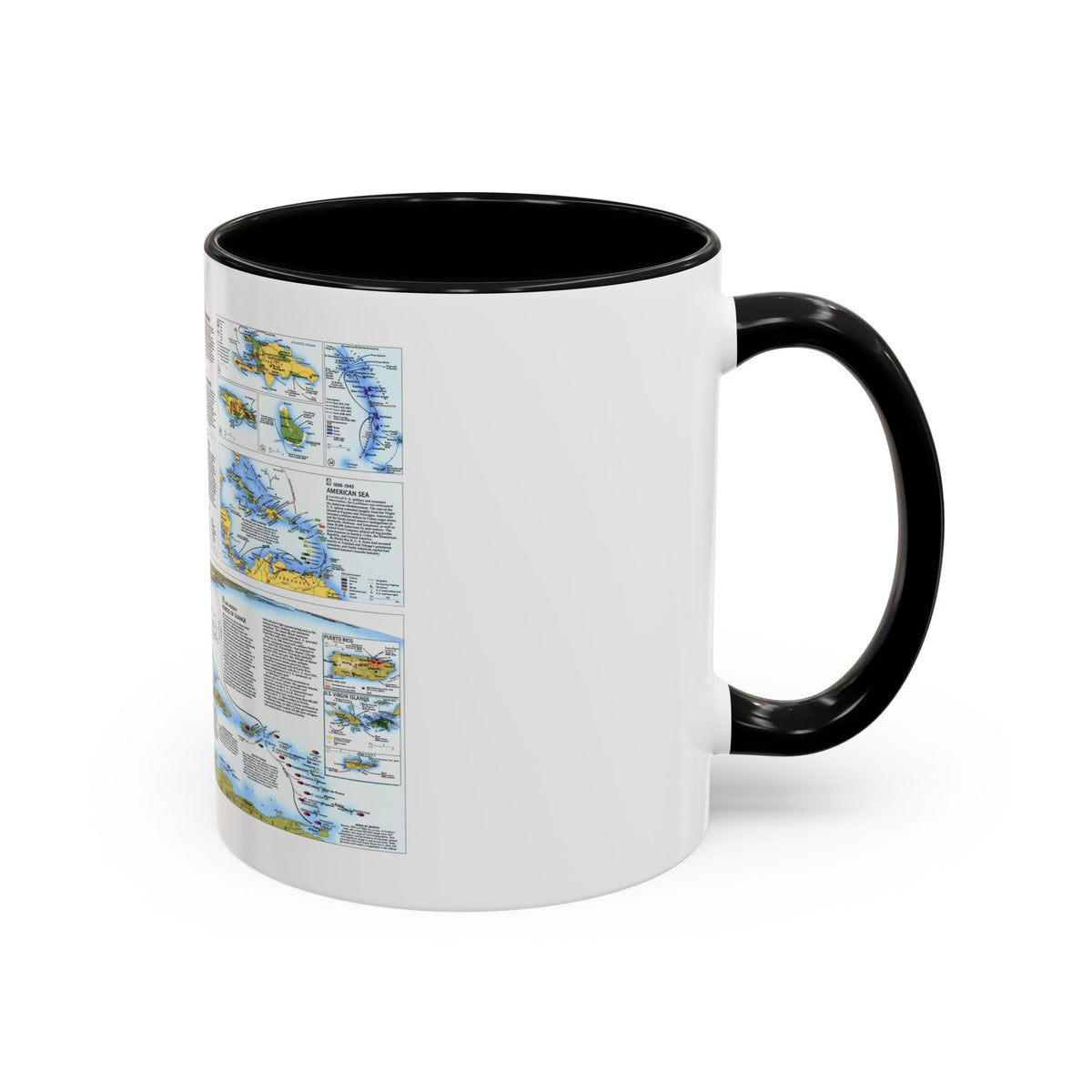 West Indies 2 (1987) (Map) Accent Coffee Mug
