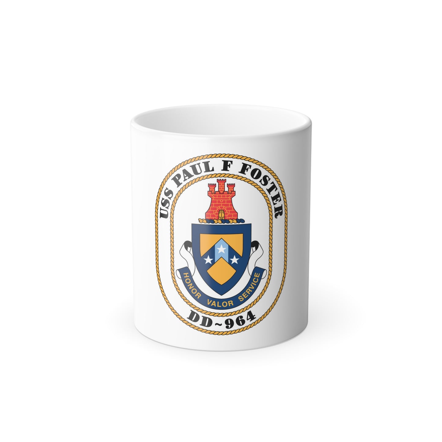 USS PAul F Foster DD 964 (U.S. Navy) Color Changing Mug 11oz