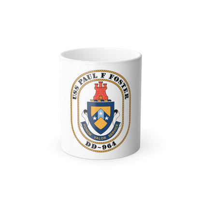 USS PAul F Foster DD 964 (U.S. Navy) Color Changing Mug 11oz