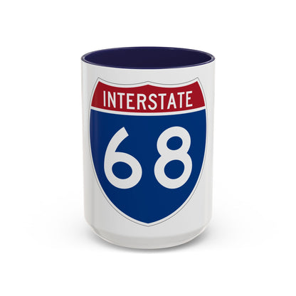 Interstate 68 (U.S. Highways) Accent Coffee Mug