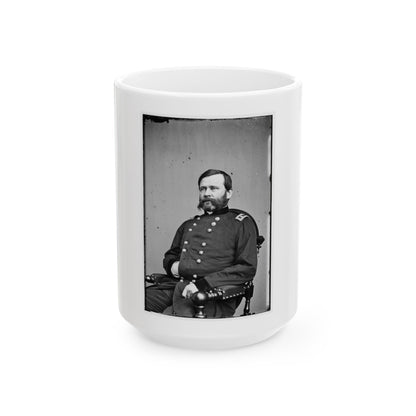 Portrait Of Maj. Gen. William B. Franklin, Officer Of The Federal Army (U.S. Civil War) White Coffee Mug