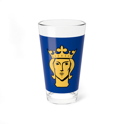 Flag of Stockholm (Sweden) Pint Glass 16oz