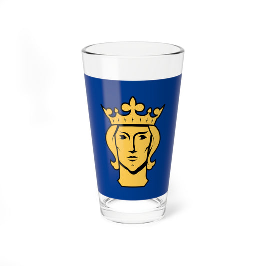 Flag of Stockholm (Sweden) Pint Glass 16oz