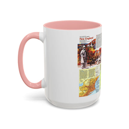 USA - New England 2 (1987) (Map) Accent Coffee Mug