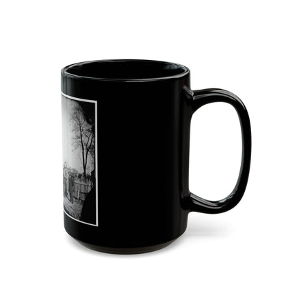Unknown Location. Wagons And Camera Of Sam A. Cooley, U.S. Photographer, Department Of The South (U.S. Civil War) Black Coffee Mug