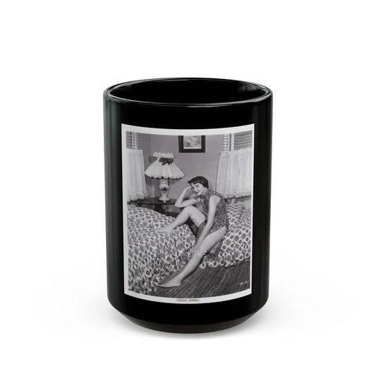 Julia Adams #207 (Vintage Female Icon) Black Coffee Mug-15oz-Go Mug Yourself