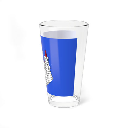 Flag of Bonifacio Bunifaziu (France) Pint Glass 16oz