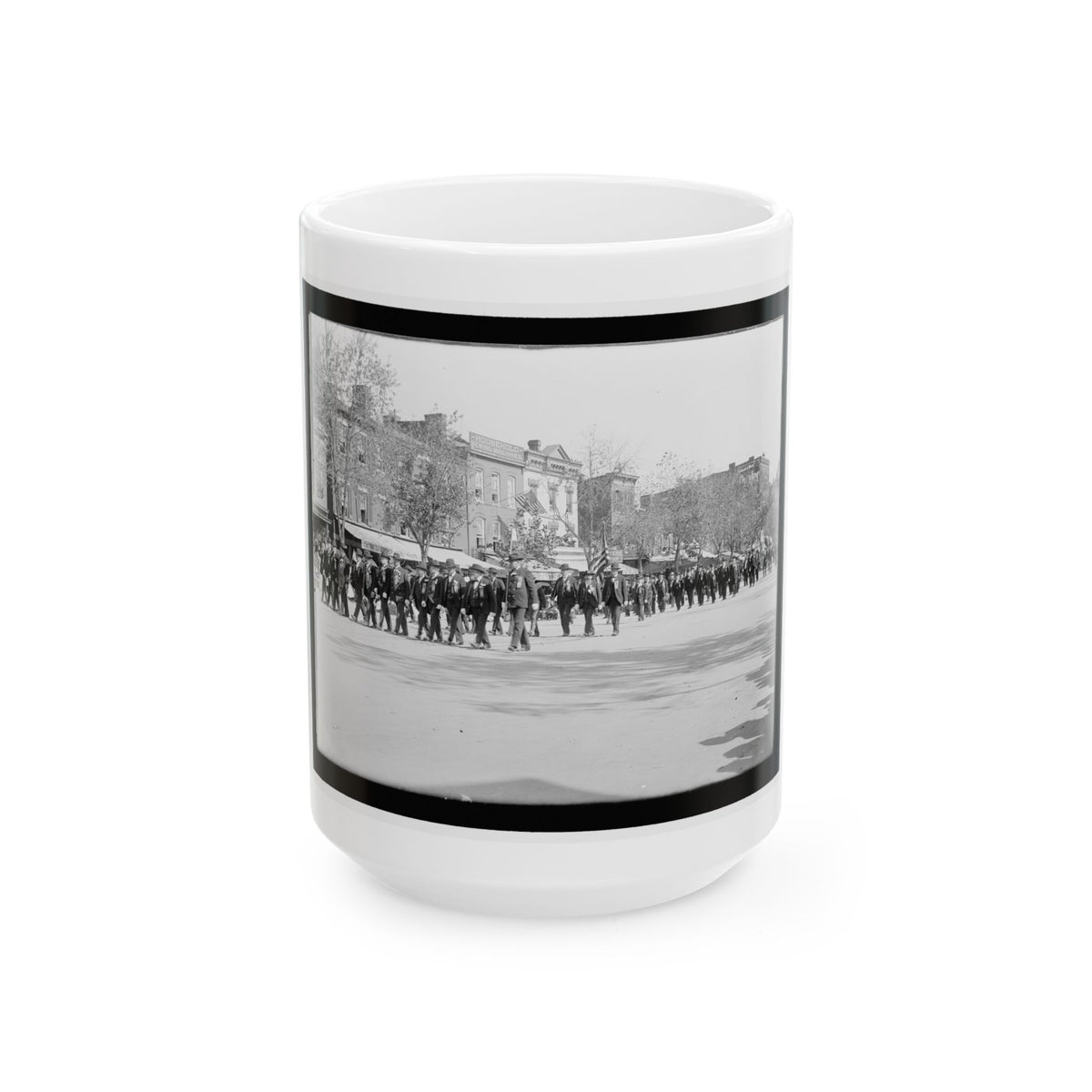 A Large Post In The Great Parade (U.S. Civil War) White Coffee Mug