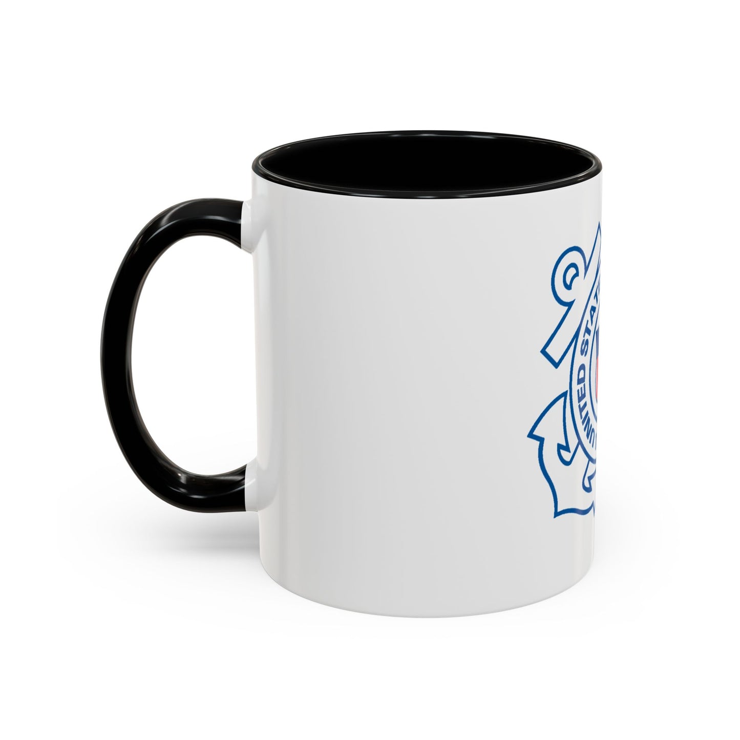 USCG Official Emblem (U.S. Coast Guard) Accent Coffee Mug