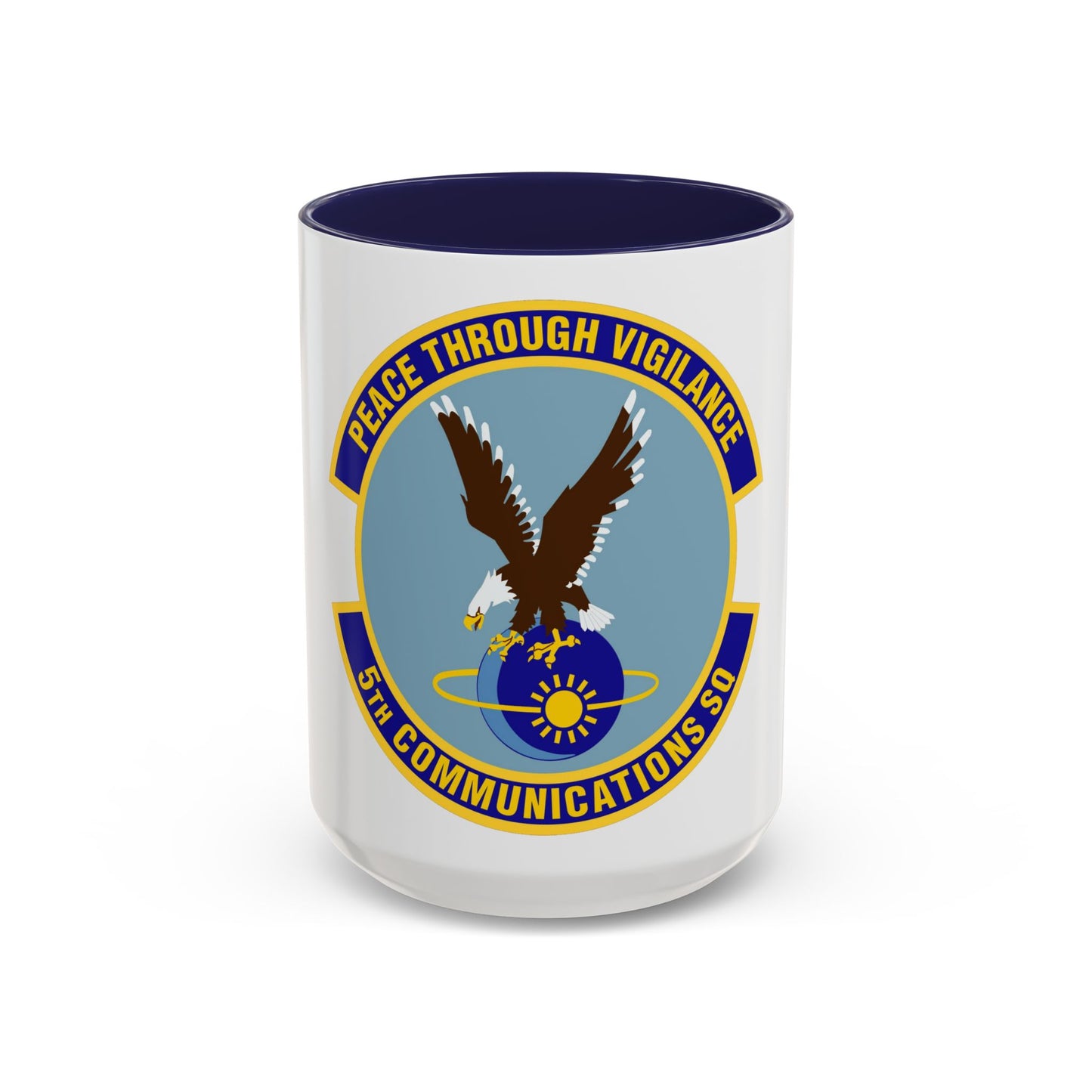 5th Communications Squadron (U.S. Air Force) Accent Coffee Mug