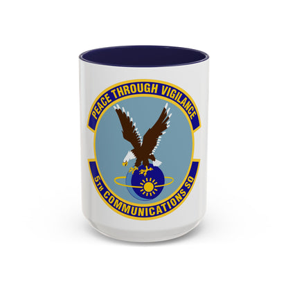 5th Communications Squadron (U.S. Air Force) Accent Coffee Mug