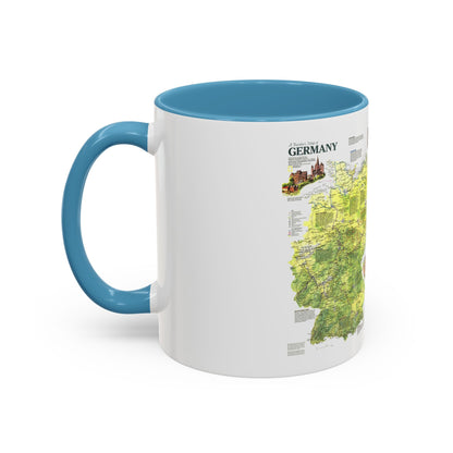 Germany - A Traveller's Map (1991) (Map) Accent Coffee Mug