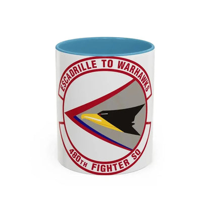 480th Fighter Squadron (U.S. Air Force) Accent Coffee Mug 11oz Light Blue - Go Mug Yourself