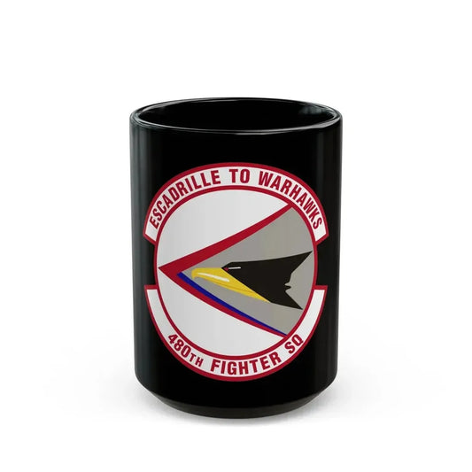 480th Fighter Squadron (U.S. Air Force) Black Coffee Mug 15oz - Go Mug Yourself