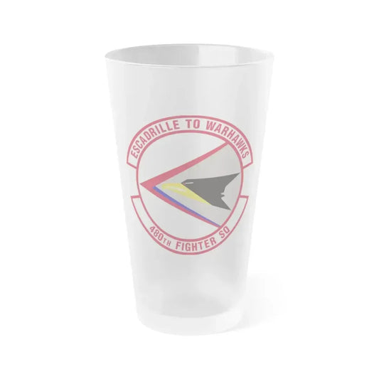 480th Fighter Squadron (U.S. Air Force) Frosted Pint Glass 16oz 16oz Frosted - Go Mug Yourself