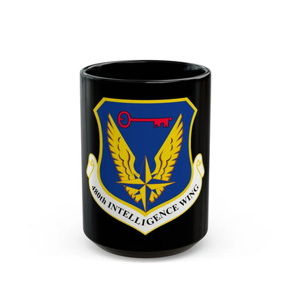 480th Intelligence Wing (U.S. Air Force) Black Coffee Mug-15oz-Go Mug Yourself