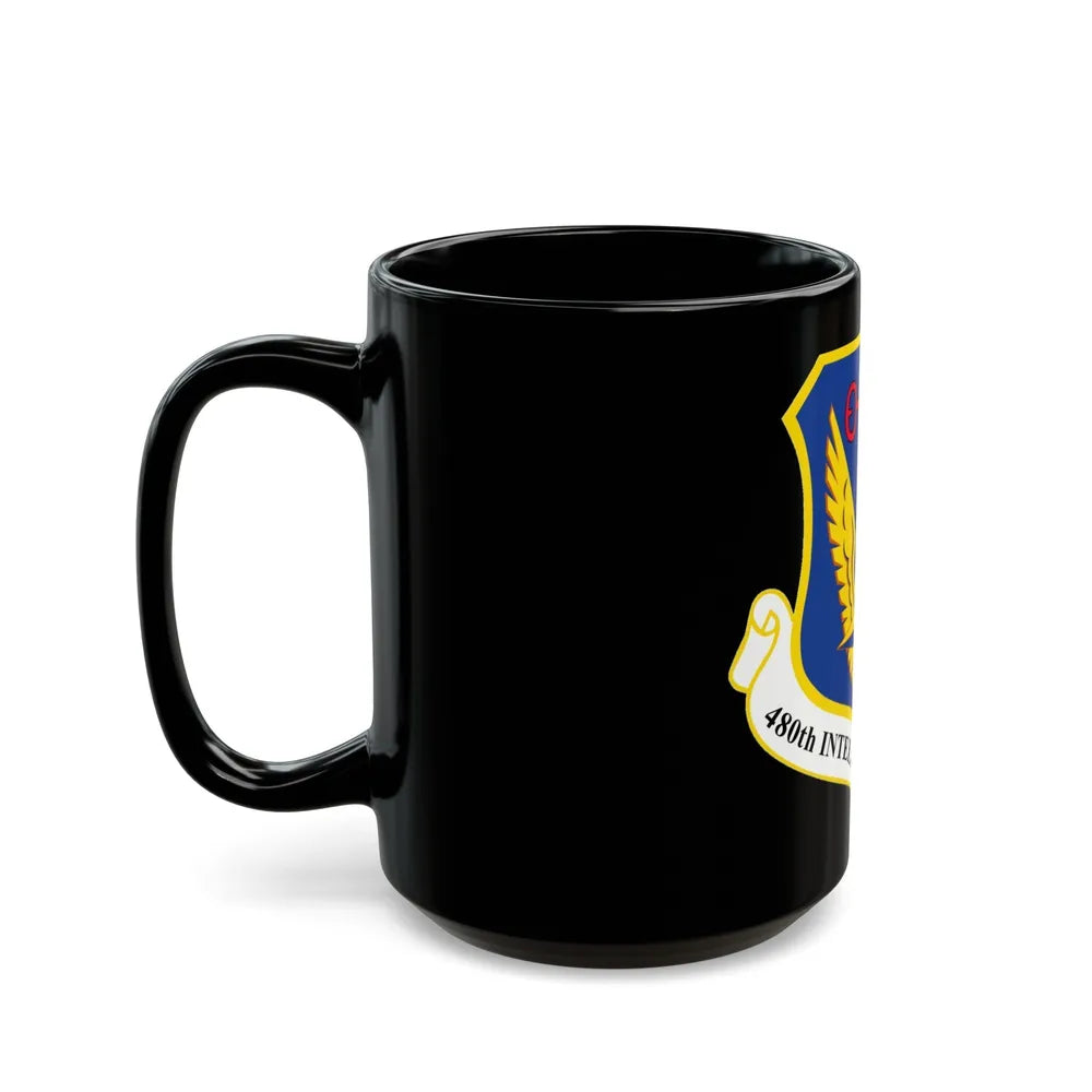 480th Intelligence Wing (U.S. Air Force) Black Coffee Mug-Go Mug Yourself