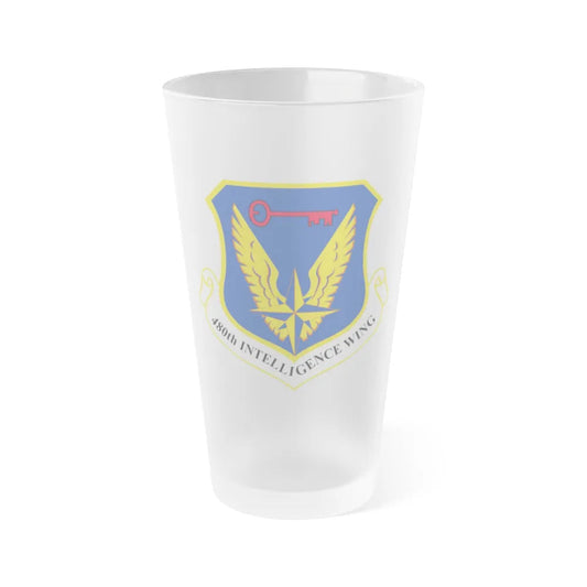 480th Intelligence Wing (U.S. Air Force) Frosted Pint Glass 16oz-16oz-Frosted-Go Mug Yourself